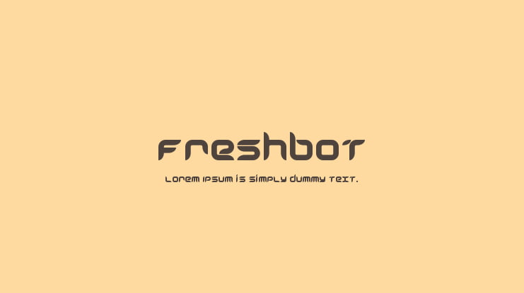 Freshbot Font