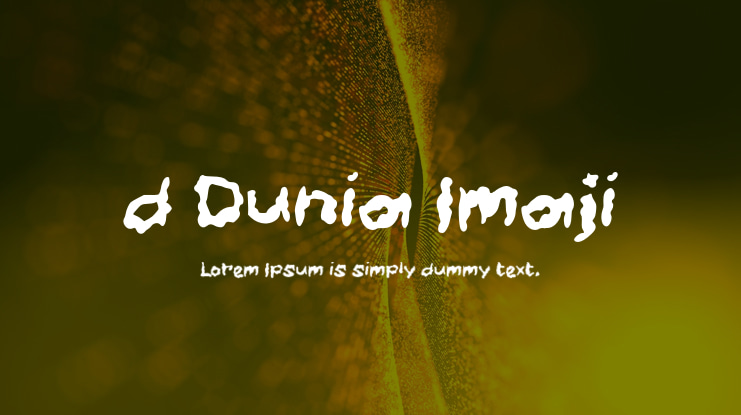 d Dunia Imaji Font