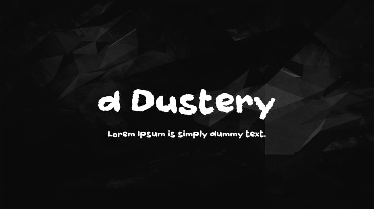d Dustery Font