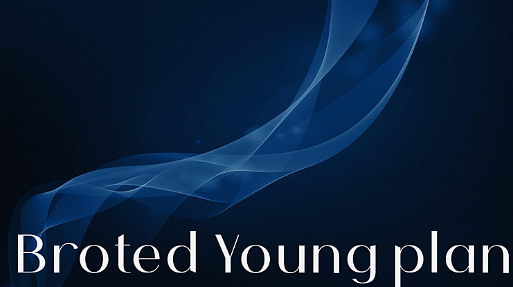 Broted Young plant Font