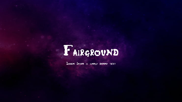 Fairground Font