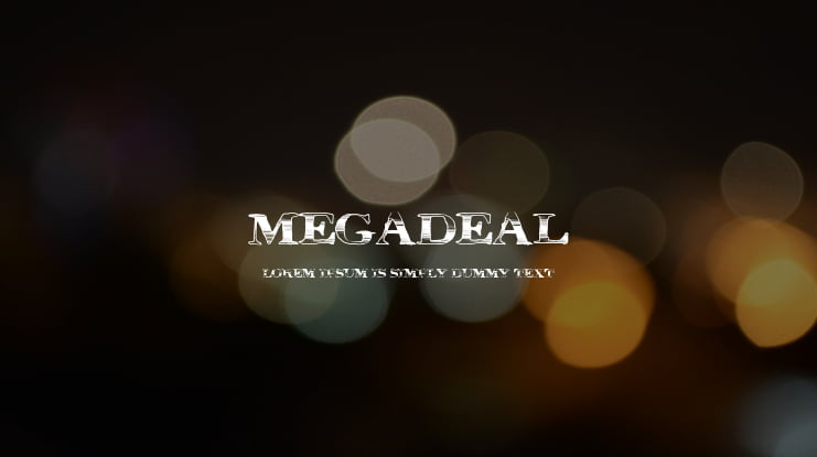 MegaDeal Font
