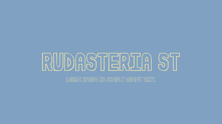 Rudasteria St Font
