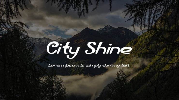 City Shine Font