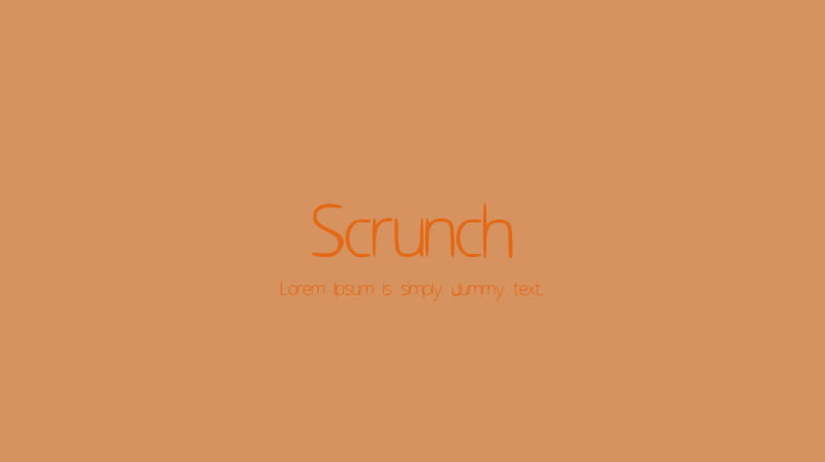 Scrunch Font