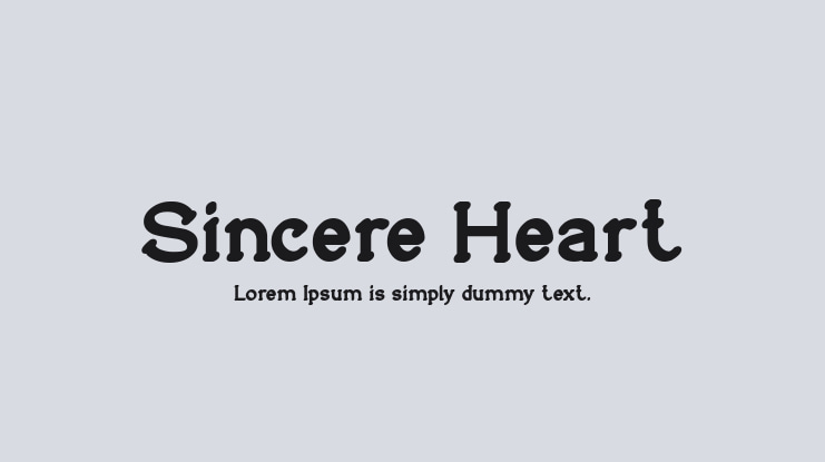 Sincere Heart Font