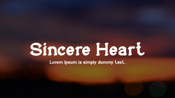 Sincere Heart Font