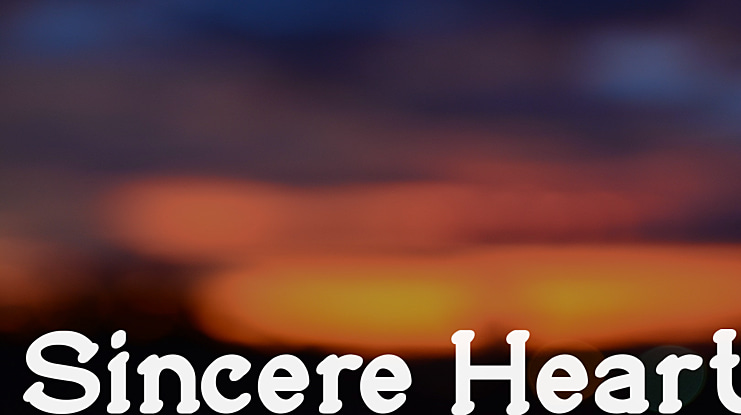 Sincere Heart Font