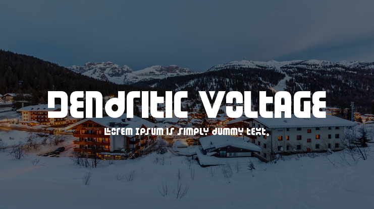 Dendritic Voltage Font