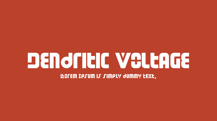 Dendritic Voltage Font