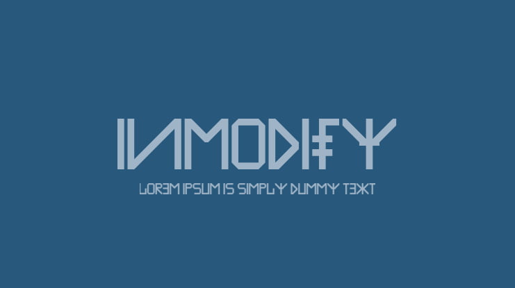Inmodify Font