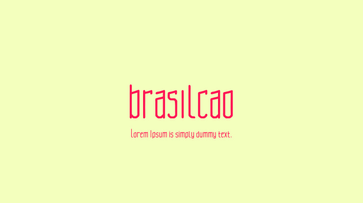 BRASILCAO Font