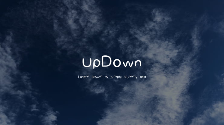 UpDown Font