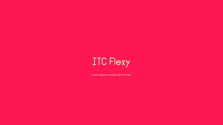 ITC Flexy Font