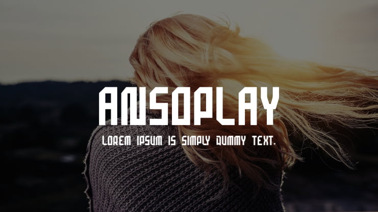 ansoplay Font Family