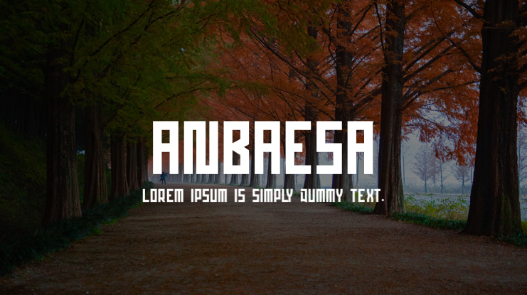 anbaesa Font Family
