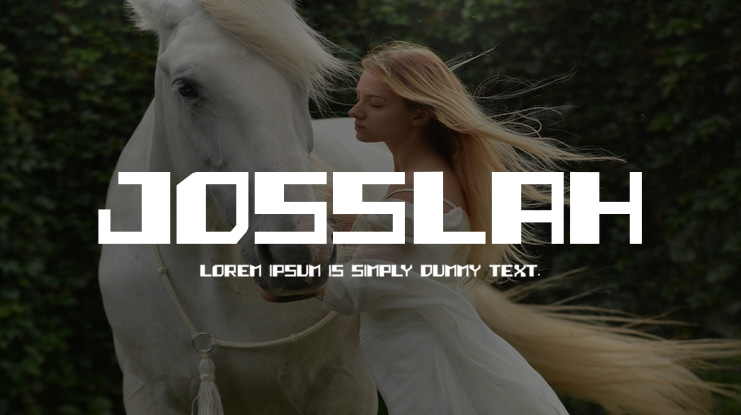 josslah Font Family