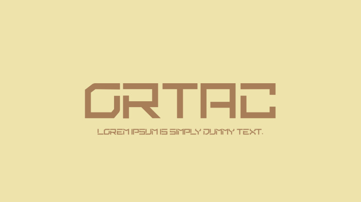 ortac Font Family