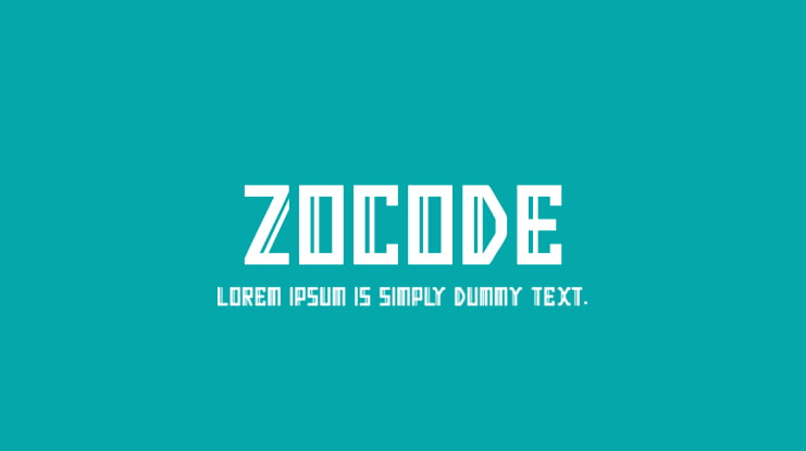 zocode Font Family