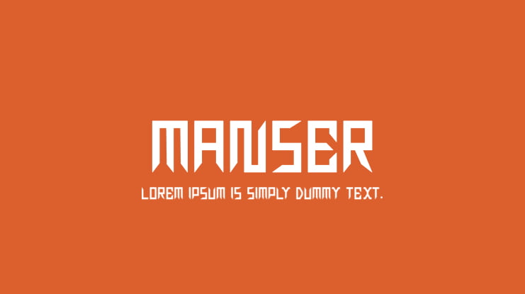 manser Font Family