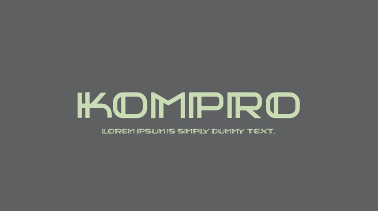 kompro Font Family