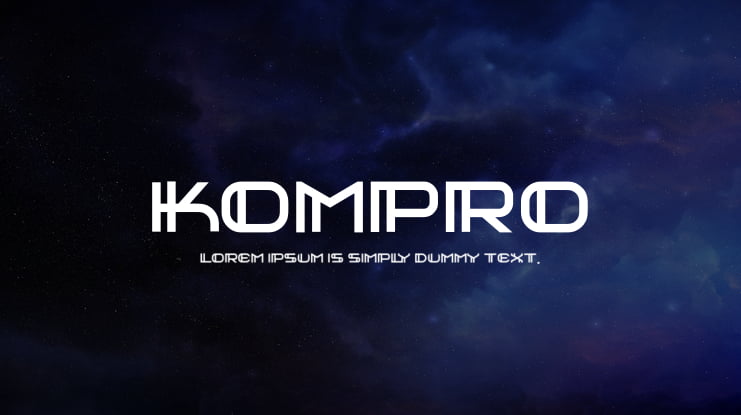 kompro Font Family