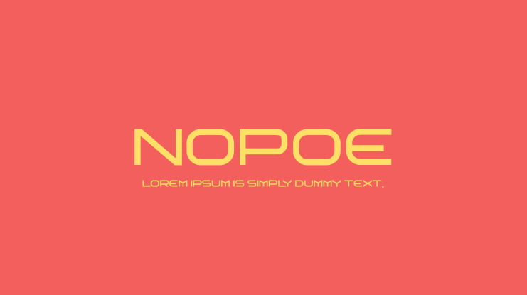 nopoe Font Family