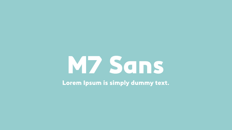 M7 Sans Font Family