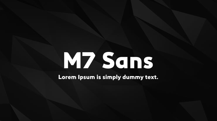 M7 Sans Font Family