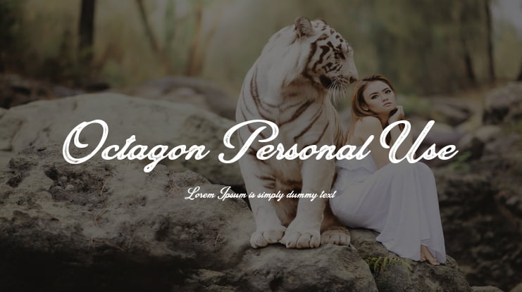 Octagon Personal Use Font