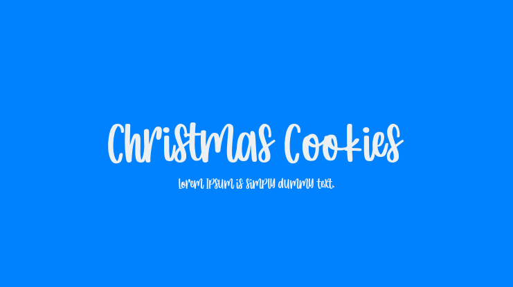 Christmas Cookies Font