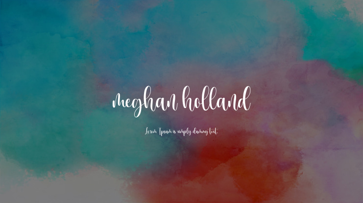 meghan holland Font