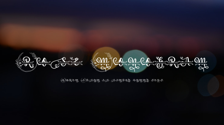 Rose Monogram Font