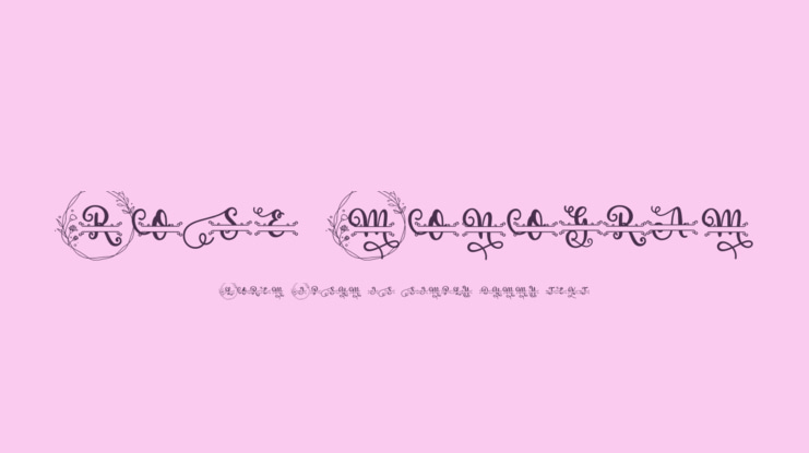 Rose Monogram Font