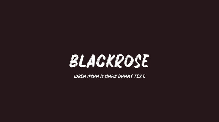 BlackrosE Font