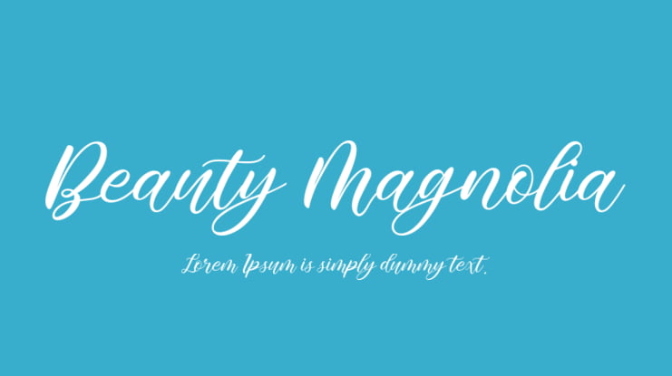 Beauty Magnolia Font