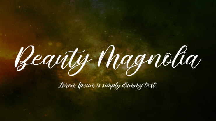 Beauty Magnolia Font