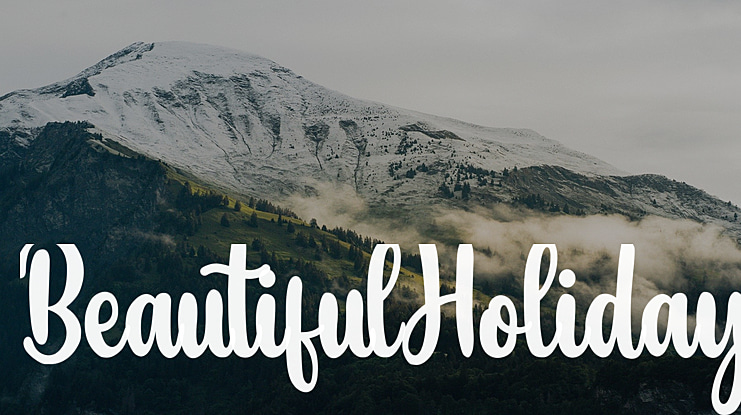 BeautifulHoliday Font
