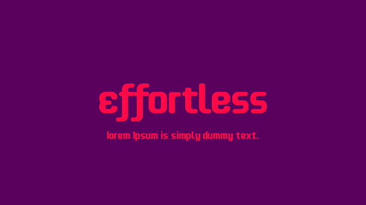 Effortless Font