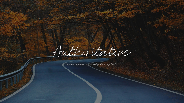 Authoritative Font