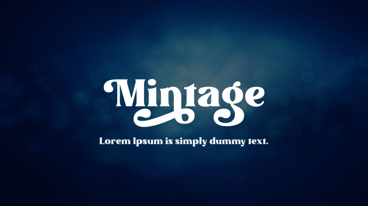 Mintage Font