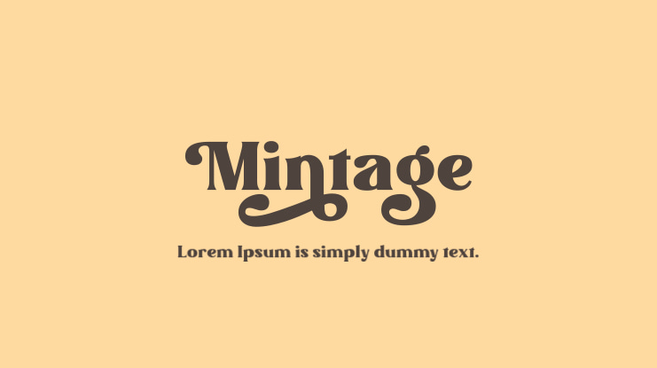 Mintage Font