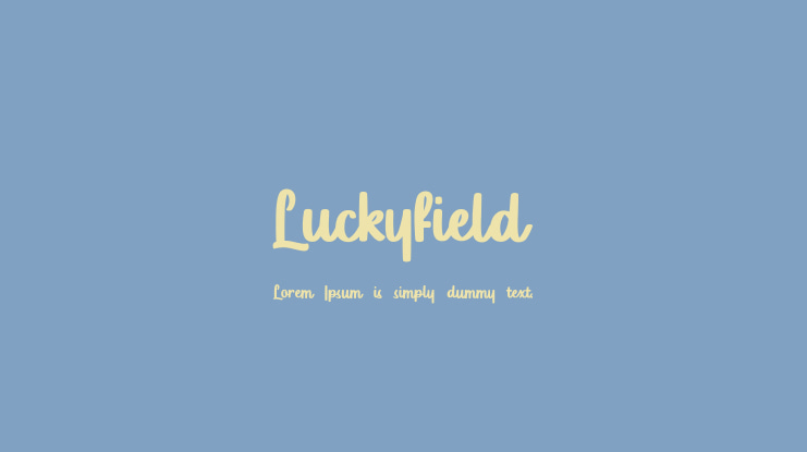 Luckyfield Font