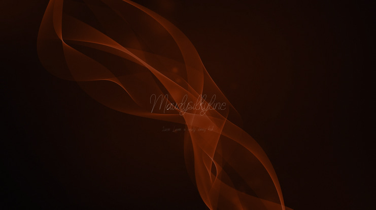 Maudy_silky_line Font