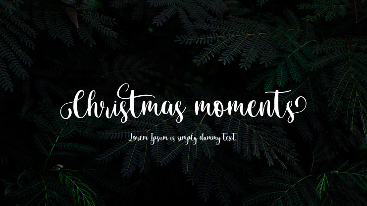 Christmas moments Font