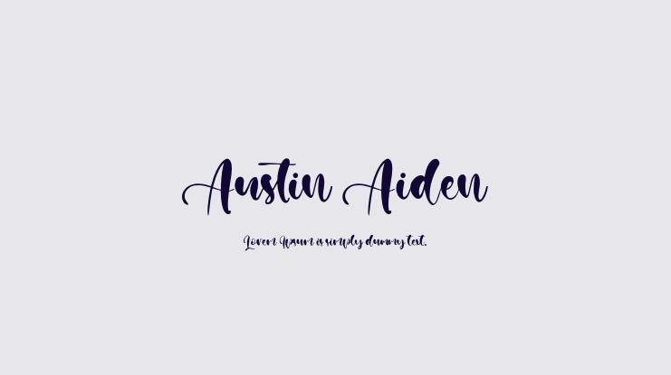 Austin Aiden Font