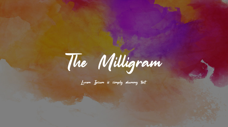 The Milligram Font