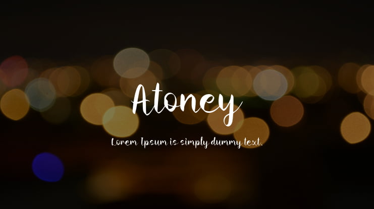 Atoney Font