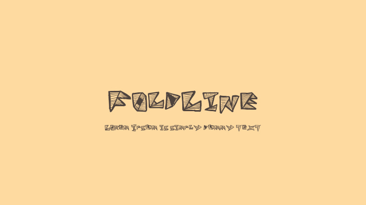 FoldLine Font