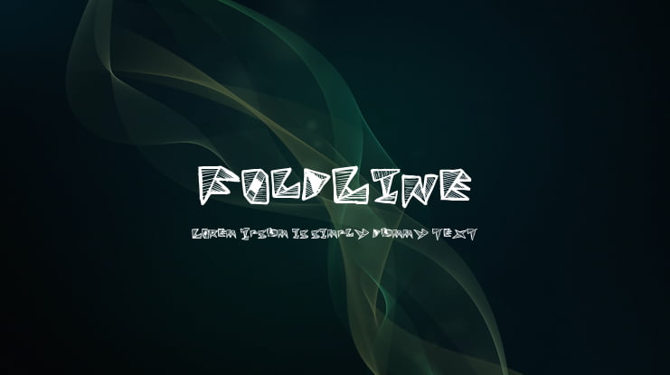 FoldLine Font